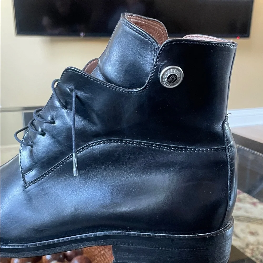 Versace Classic V2 Authentic Men's Black Leather Boots Size 42.5 (Men’s US 9.5)